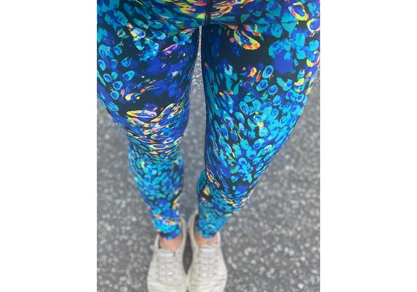 Peacock leggings with pockets