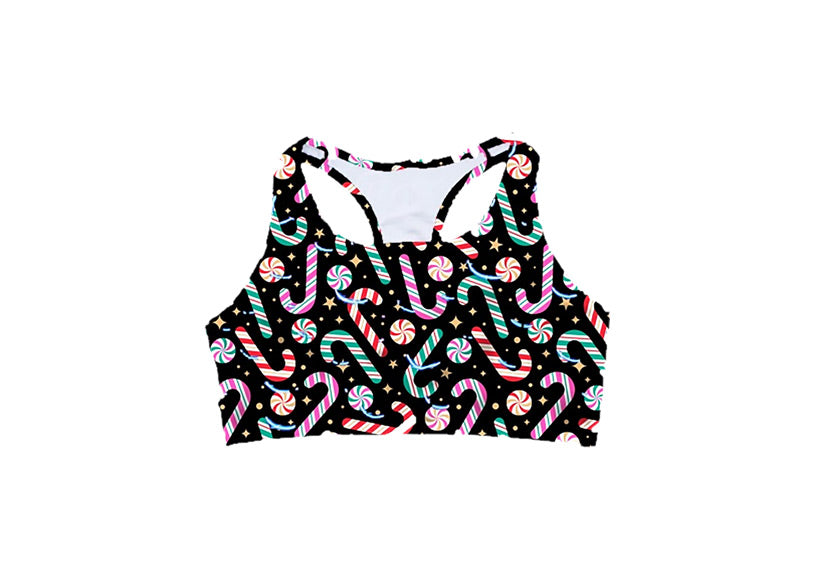 PRE ORDER Peppermint Twist Sports Bra