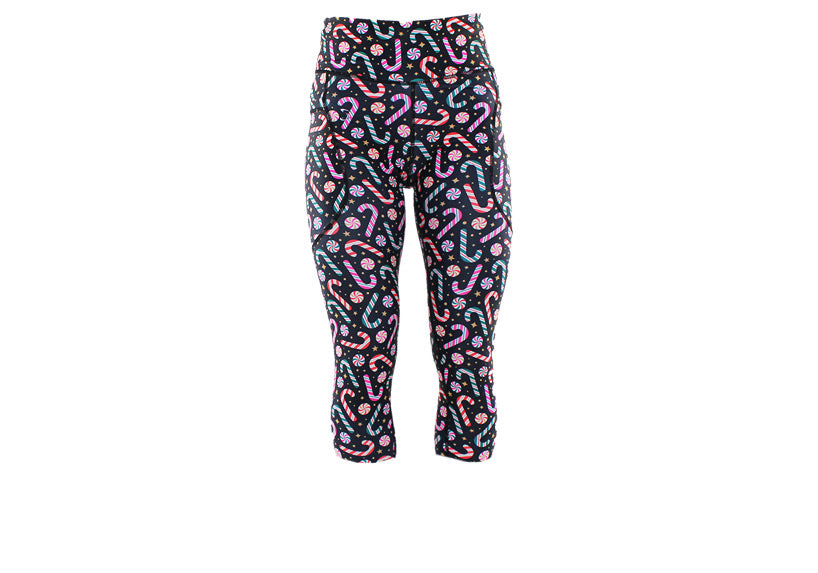 PRE ORDER Capri Peppermint Twist Leggings with pockets