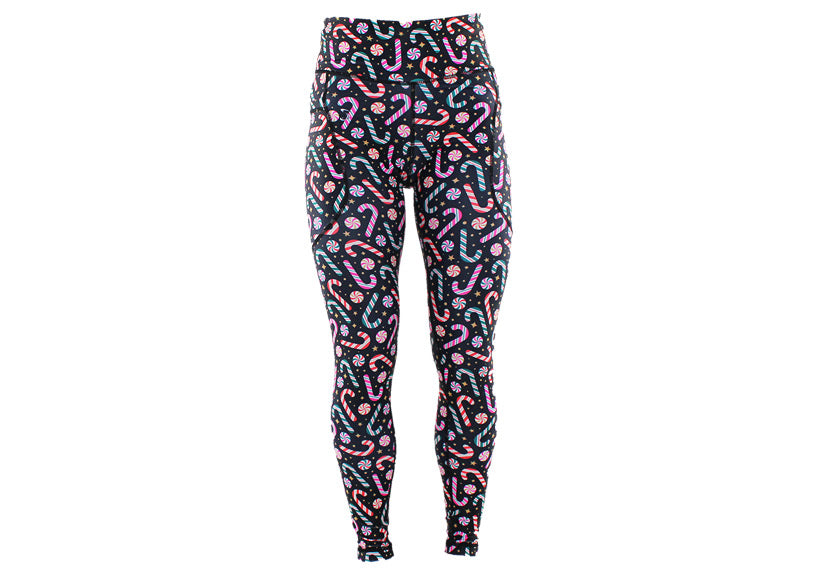 PRE ORDER Winter Peppermint Twist Leggings with Pockets