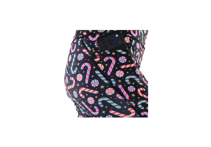 PRE ORDER Capri Peppermint Twist Leggings with pockets