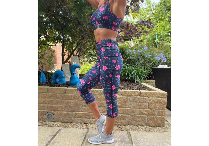 PRE ORDER Capri Pink Twilight Leggings with pockets