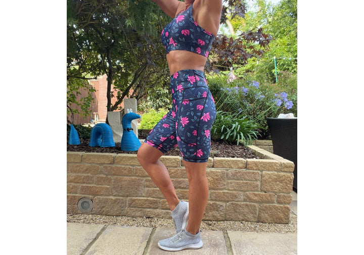 PRE ORDER Pink Twilight Long Shorts with pockets