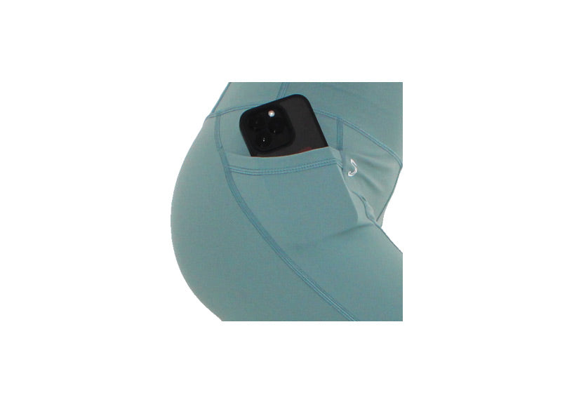 PRE ORDER Capri Pastel Mint Premium Leggings with Pockets
