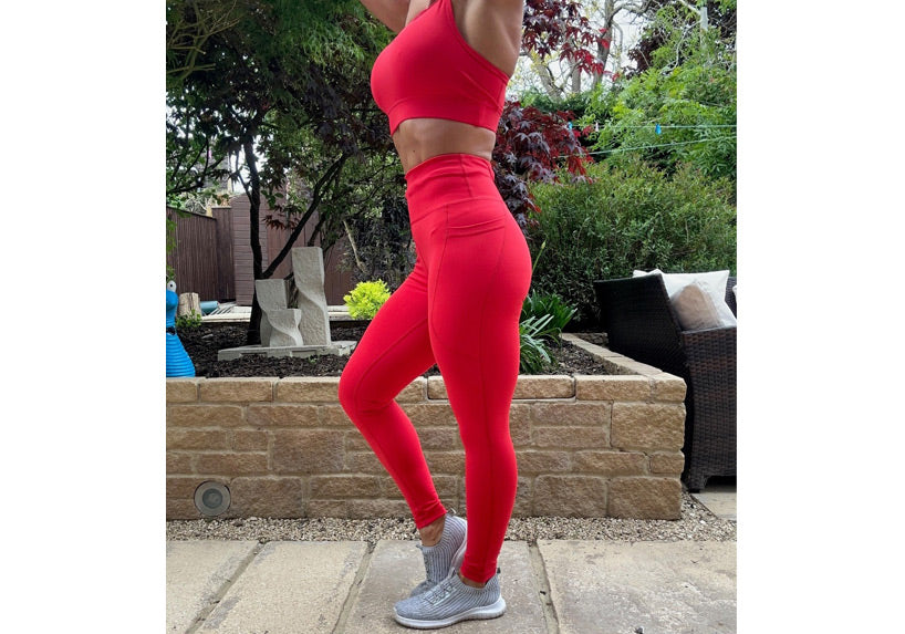 PRE ORDER Red Premium Long Shorts with Pockets