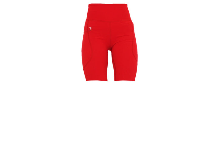 PRE ORDER Red Premium Long Shorts with Pockets