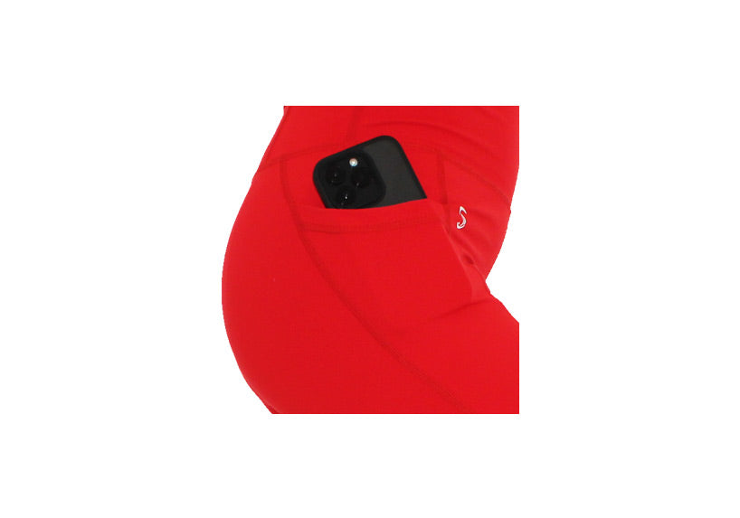 PRE ORDER Winter Red Leggings with Pockets