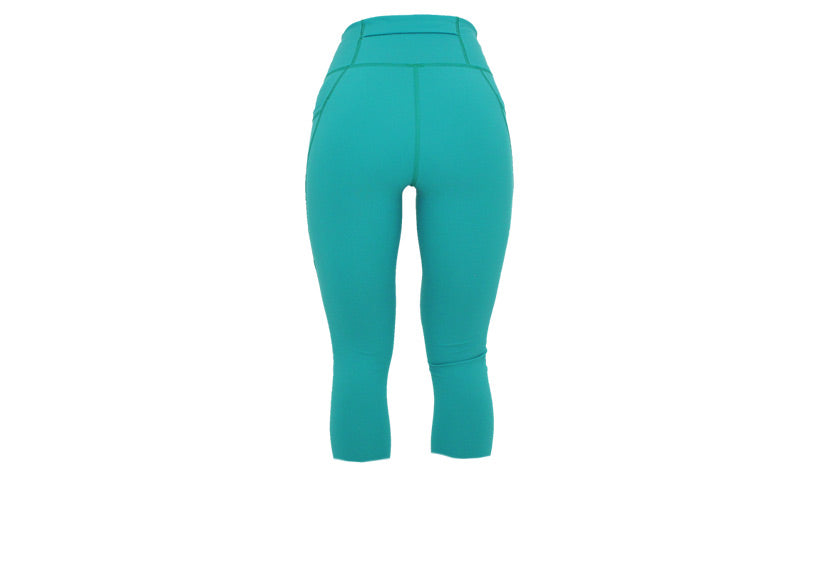 Capri Turquoise Premium Leggings with Pockets