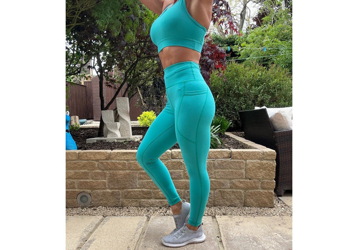 PRE ORDER Turquoise Premium Mid Shorts with Pockets