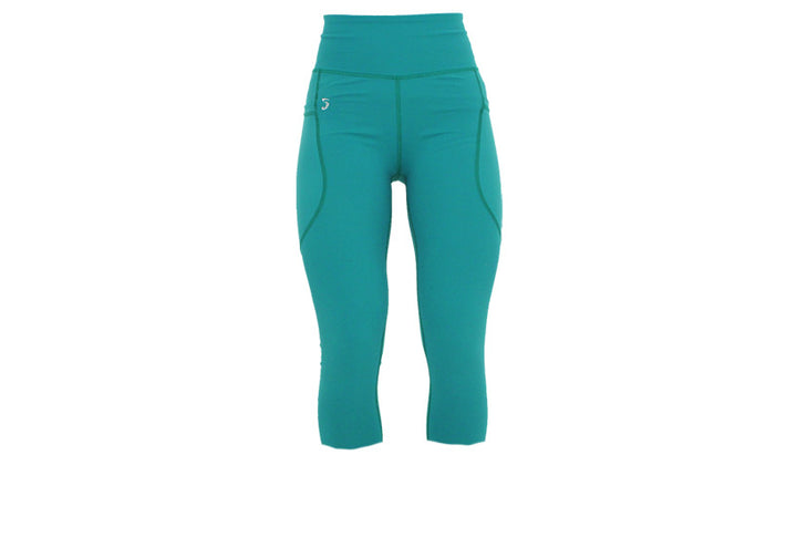 Capri Turquoise Premium Leggings with Pockets