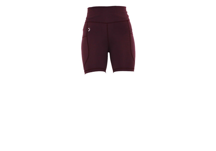 Plum Premium Mid Shorts with Pockets