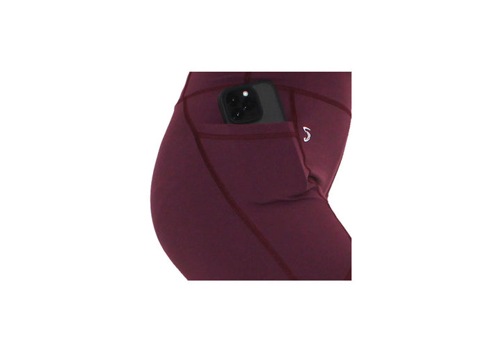 Plum Premium Long Shorts with Pockets
