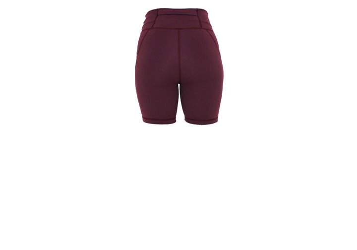Plum Premium Mid Shorts with Pockets