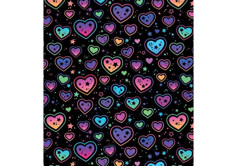 Capri Pop Heart Leggings with pockets
