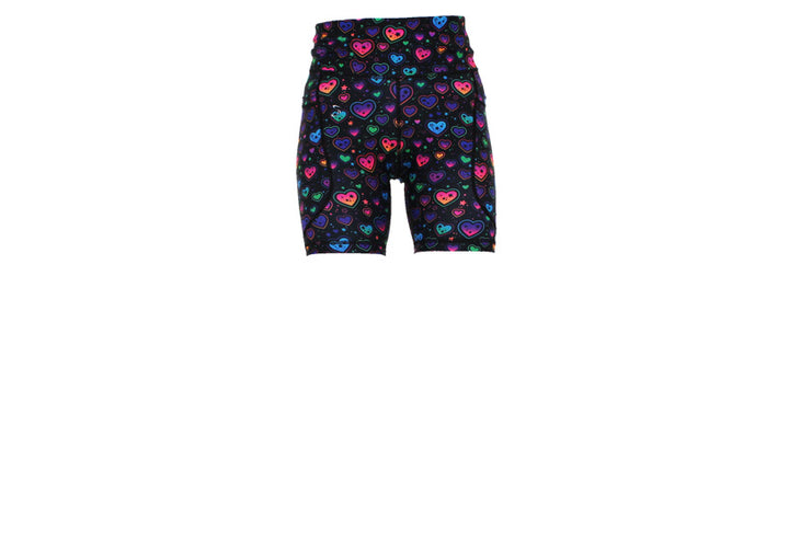 Pop Heart Mid Shorts with pockets