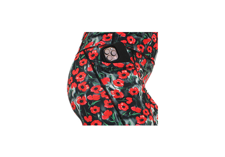 PRE ORDER Poppy Field Mid Shorts with pockets