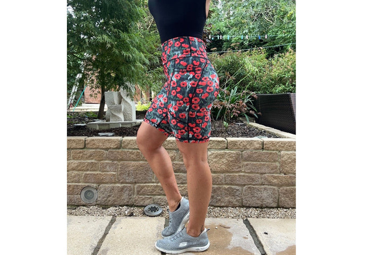 PRE ORDER Poppy Field Long Shorts with pockets