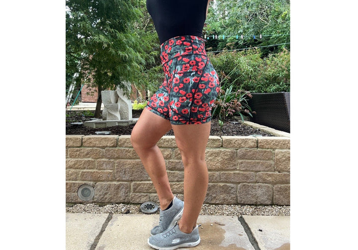 PRE ORDER Poppy Field Mid Shorts with pockets