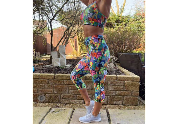 PRE ORDER Capri Puppy Love Leggings with pockets