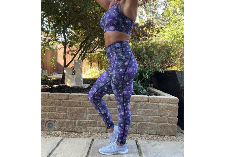 PRE ORDER Purple Frost leggings with pockets