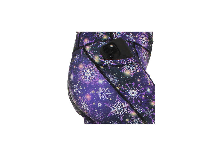 PRE ORDER Capri Purple Frost Leggings with pockets
