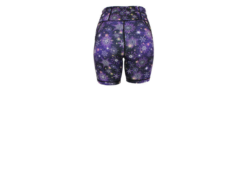 PRE ORDER Purple Frost Mid Shorts with pockets