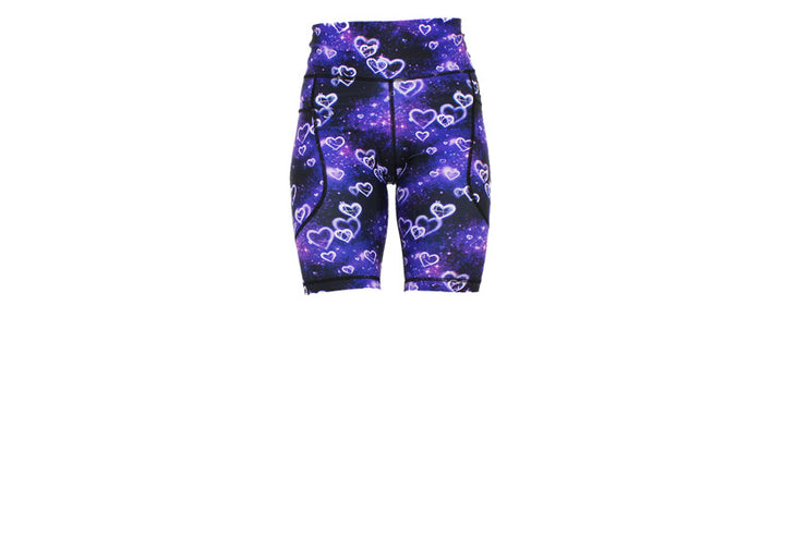 PRE ORDER Purple Galactica Long Shorts with pockets