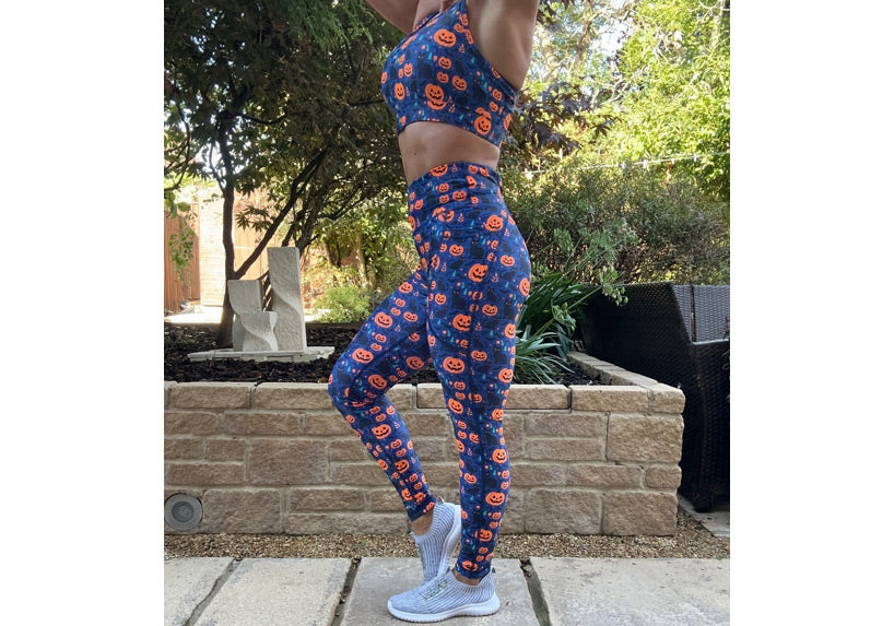 PRE ORDER Puurrfect Pumpkins leggings with pockets