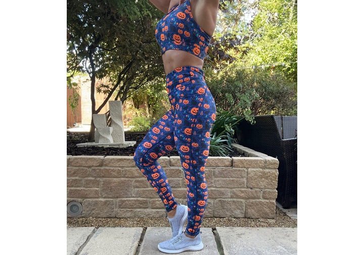 PRE ORDER Winter Puurrfect Pumpkins Leggings with Pockets