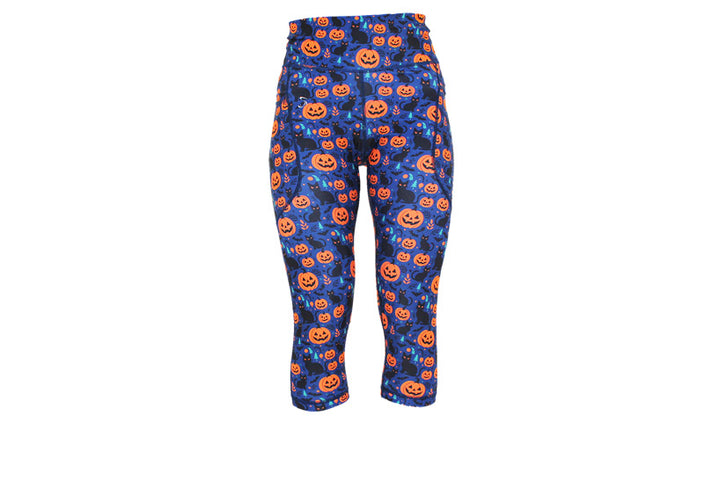 PRE ORDER Capri Puurrfect Pumpkins Leggings with pockets