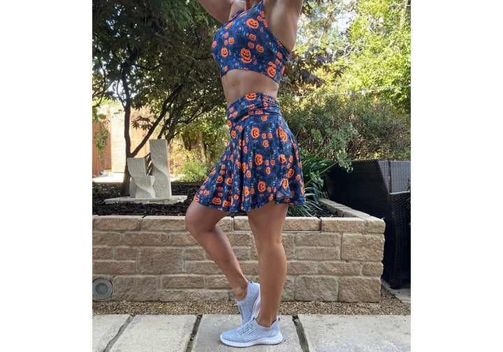 PRE ORDER Puurrfect Pumpkins Skort