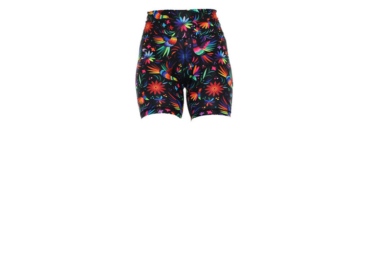 Rainbow Rainforest Mid Shorts with pockets
