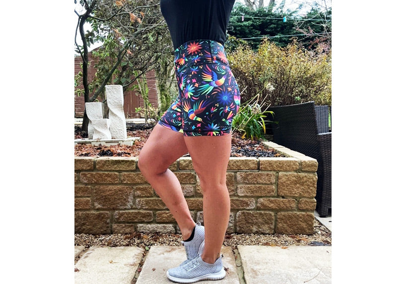 Rainbow Rainforest Short Shorts