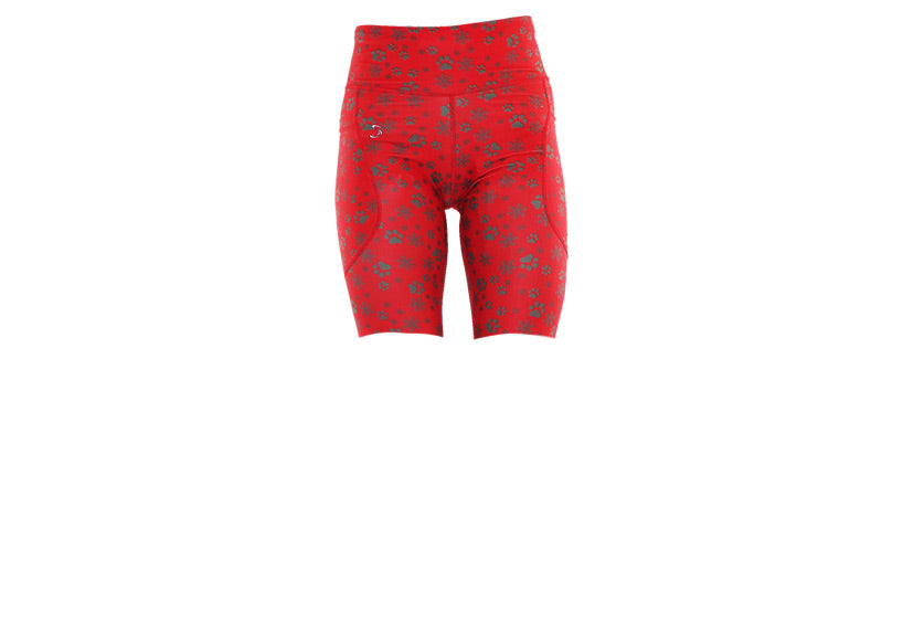 PRE ORDER Red Santa Paws Long Shorts with pockets