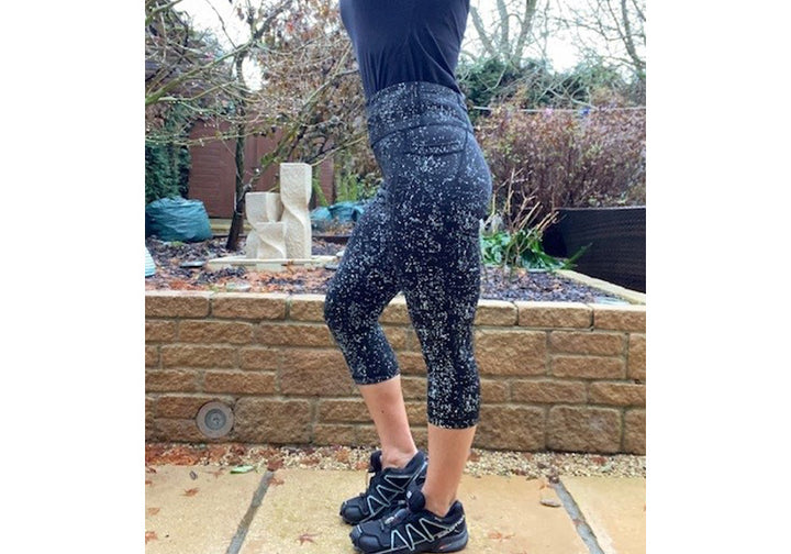 PRE-ORDER Reflective Capri Leggings with Thigh Pockets