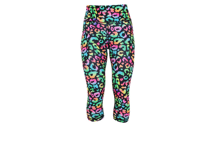 Capri Roaring Rainbows Leggings with pockets