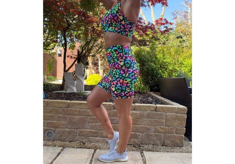 PRE ORDER Roaring Rainbows Mid Shorts with pockets