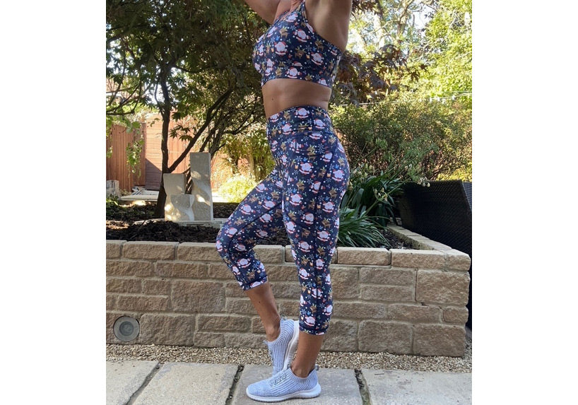 PRE ORDER Capri Santa Squad Leggings with pockets