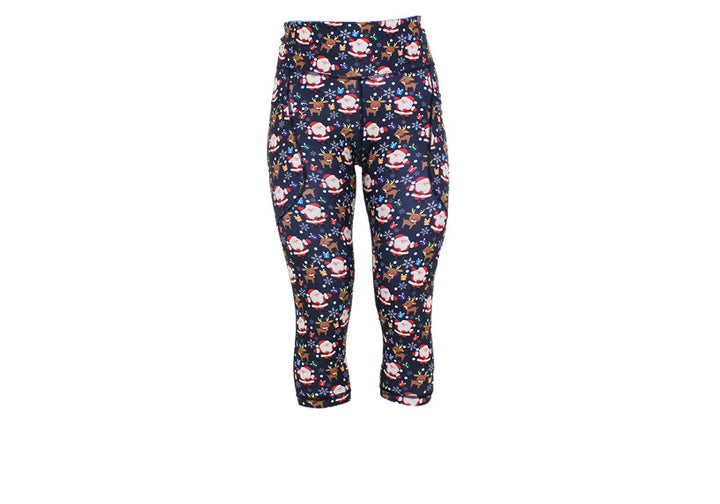 PRE ORDER Capri Santa Squad Leggings with pockets