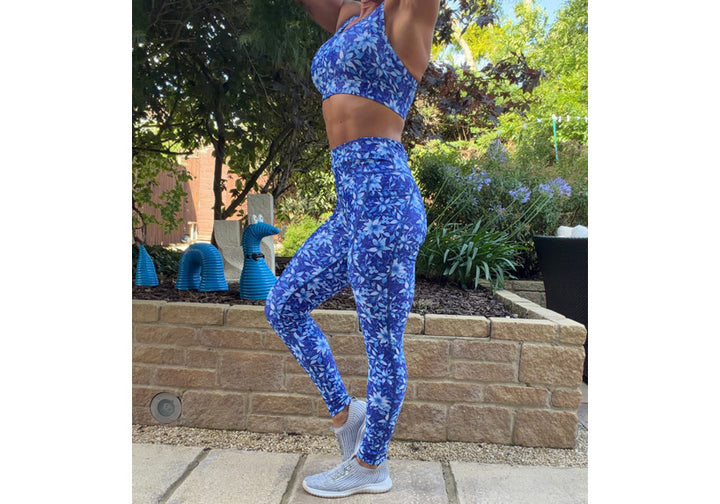 PRE ORDER Sapphire Bloom leggings with pockets