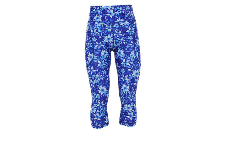 PRE ORDER Capri Sapphire Bloom Leggings with pockets