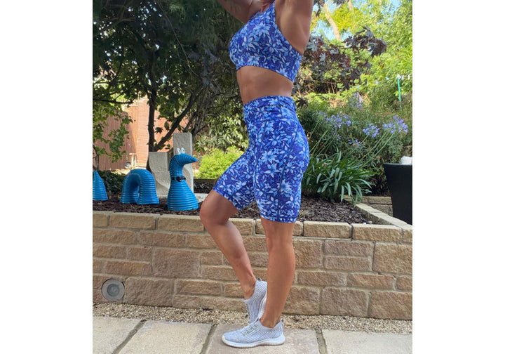 PRE ORDER Sapphire Bloom Long Shorts with pockets