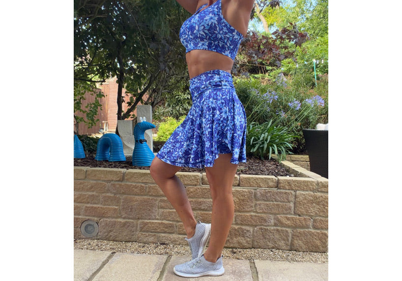 PRE ORDER Sapphire Bloom Skort