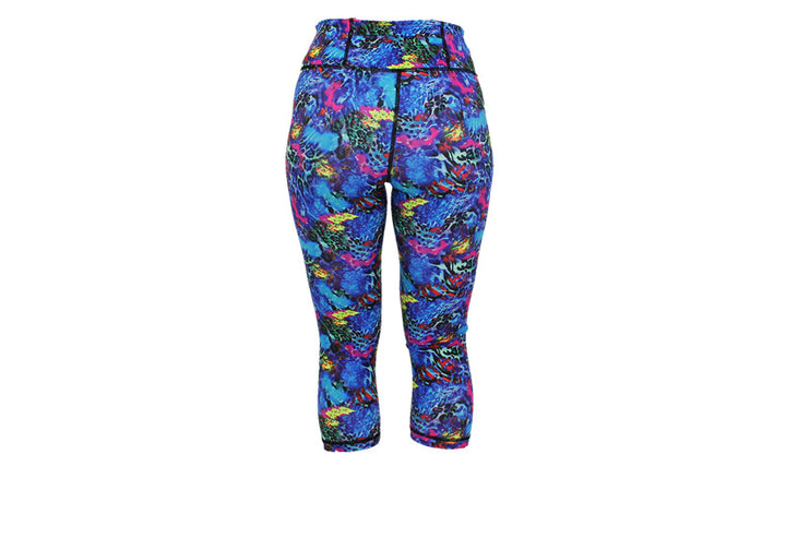Capri Sapphire Safari Leggings with pockets