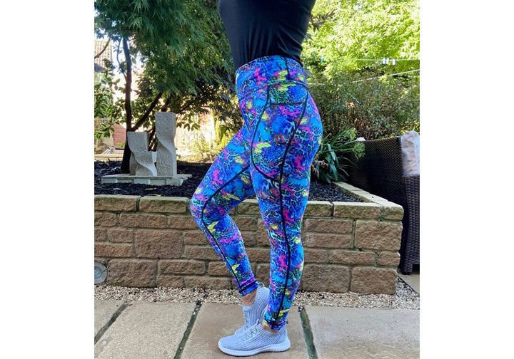 Sapphire Safari leggings with pockets
