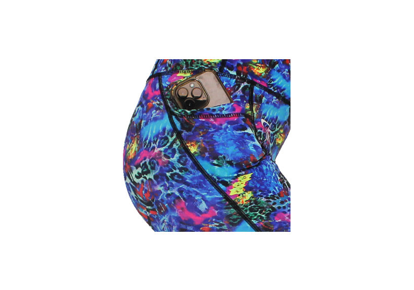 Sapphire Safari leggings with pockets