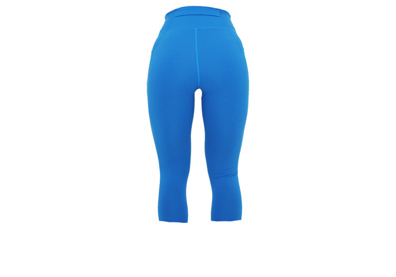 Capri Sea Blue Premium Leggings with Pockets