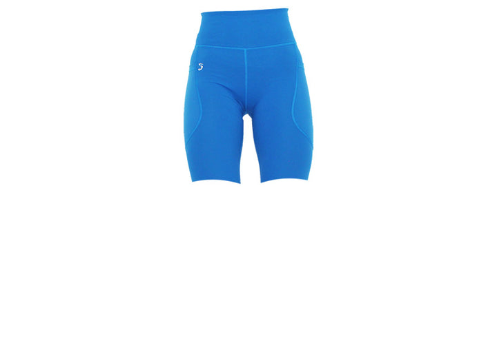 Sea Blue Premium Long Shorts with Pockets