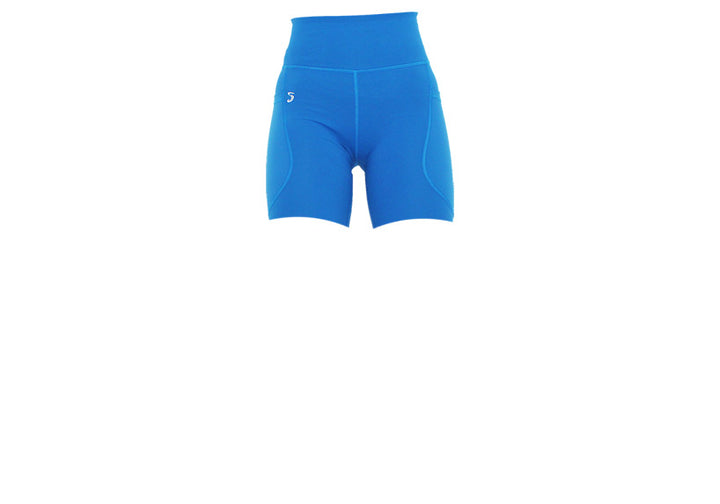 Sea Blue Premium Mid Shorts with Pockets
