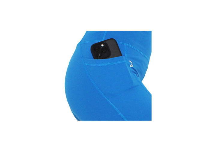 Sea Blue Premium Mid Shorts with Pockets
